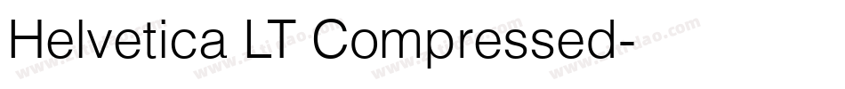 Helvetica LT Compressed字体转换
